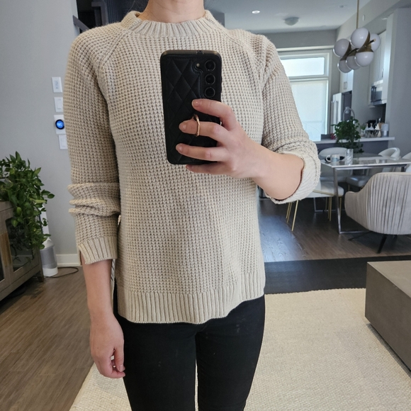 MASSIMO DUTTI waffle knit sweater - Picture 5 of 9